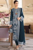 Teal Blue Georgette Churidar Suit with Resham Embroidery