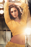 Yellow Festive Wear Net Lehenga