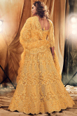 Yellow Festive Wear Net Lehenga