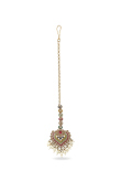 Beaded Choker Set with Heart Motif Pendant and Pearl Drops