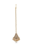 Circular Stone Choker with Jhumkas & Maang Tikka