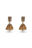 Kundan Choker with Beaded Tikka & Cluster Jhumkas