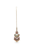 Multicolor Beaded Bridal Choker Set with Kundan Motif