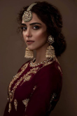 Velvet Wedding Lehenga Choli In Plum Purple Color