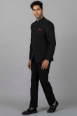 Viscose Black Jodhpuri Style Men's Plain Coat Pant