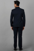 Viscose Jodhpuri Style Plain Men's Navy Blue Coat Pant
