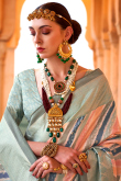Viscose Peach Foil Print Light Weight Saree