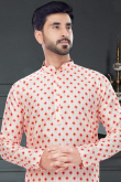 White Silk Men Kurta Pajama