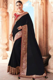 Art Silk Black Saree