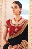 Art Silk Black Saree