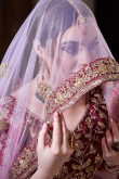 Zari Embroidered Silk Dark Pink Lehenga