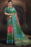 Wedding Saree in Chanderi Silk Multi Color for Party 
