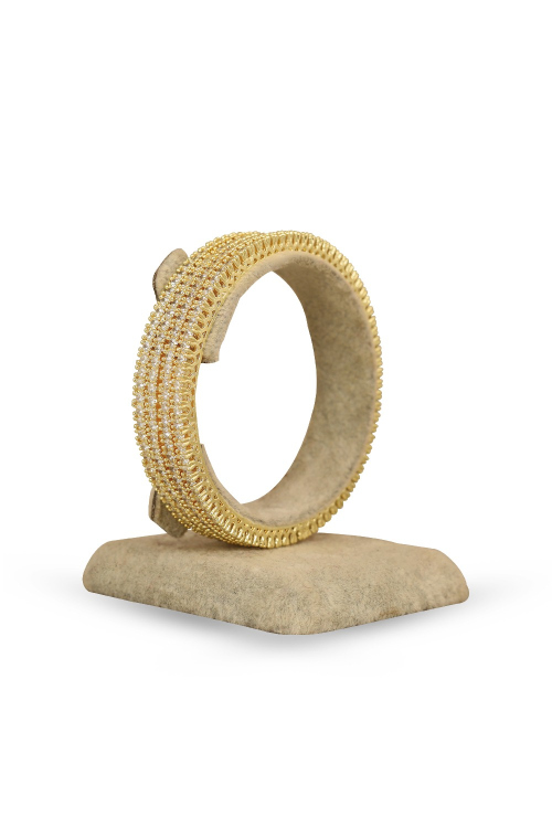 Gold Plated Stone Studded Traditional Bangles
