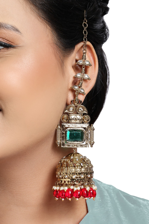 Multi Color Beads Earrings For Weddings