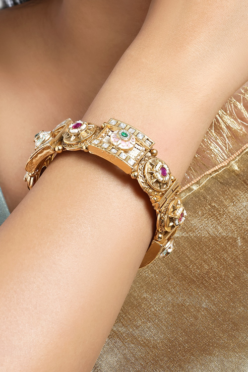 Multi Color Stone Bangles For Weddings