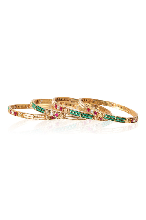 Classic Multi-Color Kada Bangles for Festive Occasions