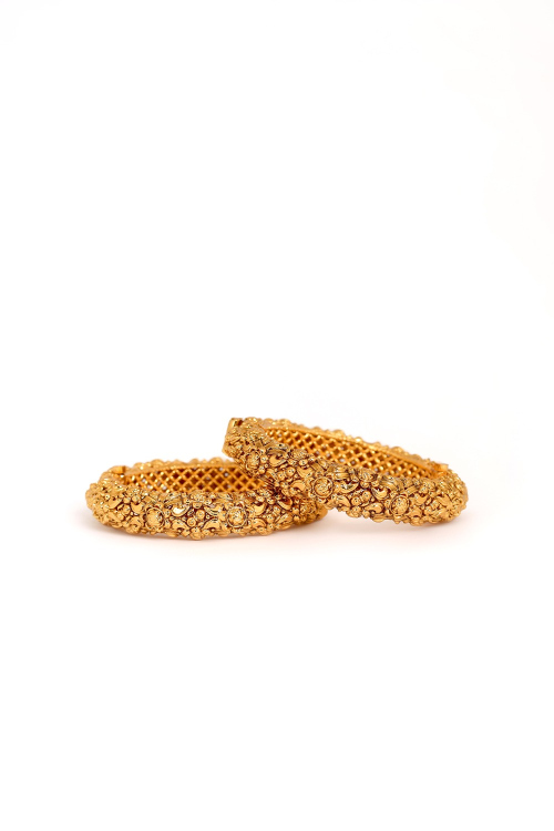 Alloy Gold Plated South Indian Style Bangle