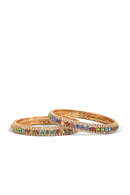 Elegant Multicolor Brass Bangles for Festive Occasions