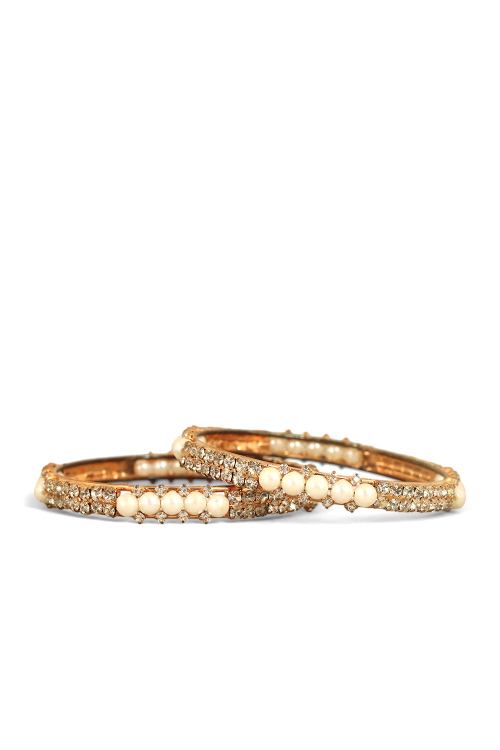 Gold Stone Traditional Bangles