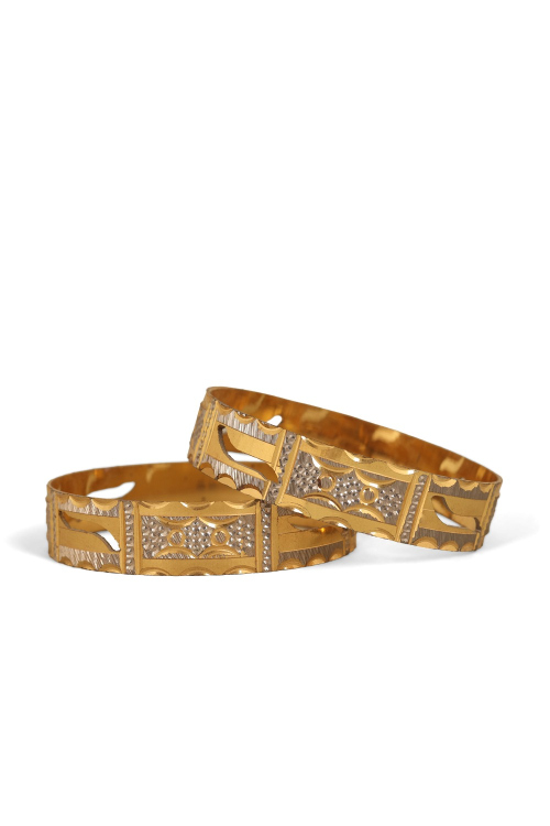 Timeless Gold Plated Stone Bangles with Traditional Craftsmanship