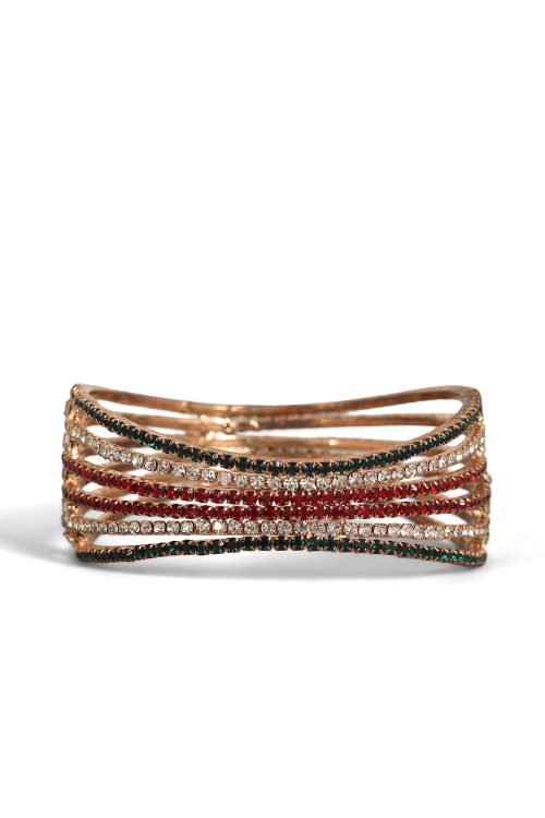 Radiant Multicolor Brass Bangles with Glossy Finish