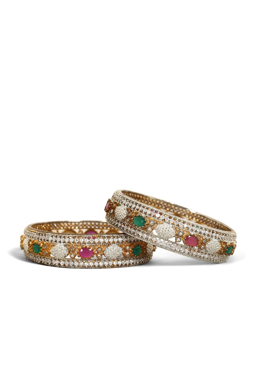 Multi Color Stone Kada Traditional Bangles 