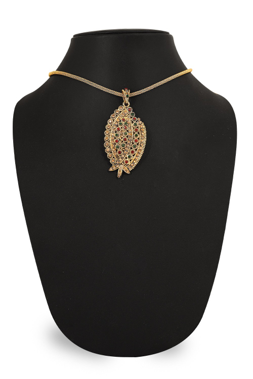 Multi Color Stone Pendant Set for Festival 