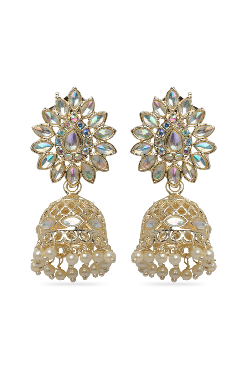  Kundan Jhumki Earrings