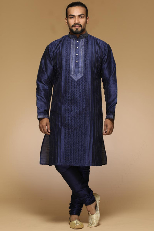 Buy Eid Blue Color Kurta Pajama For Men - Men's Kurta | Andaaz Eid Store
