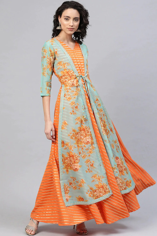 Jacket Style Indian Kurti Tunic Buy Jacket Style Indian Kurti