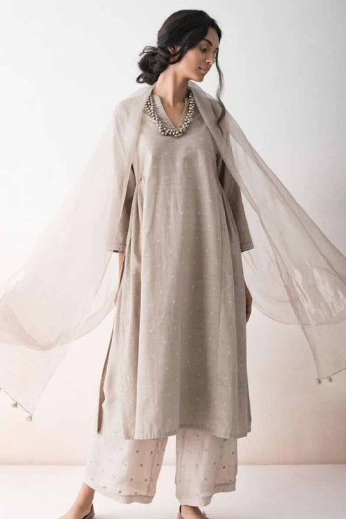 cotton trouser suit