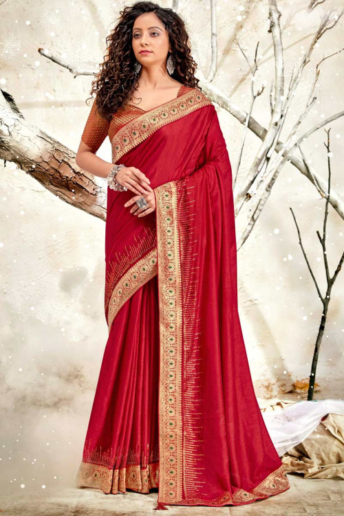 Stone work party hotsell wear saree