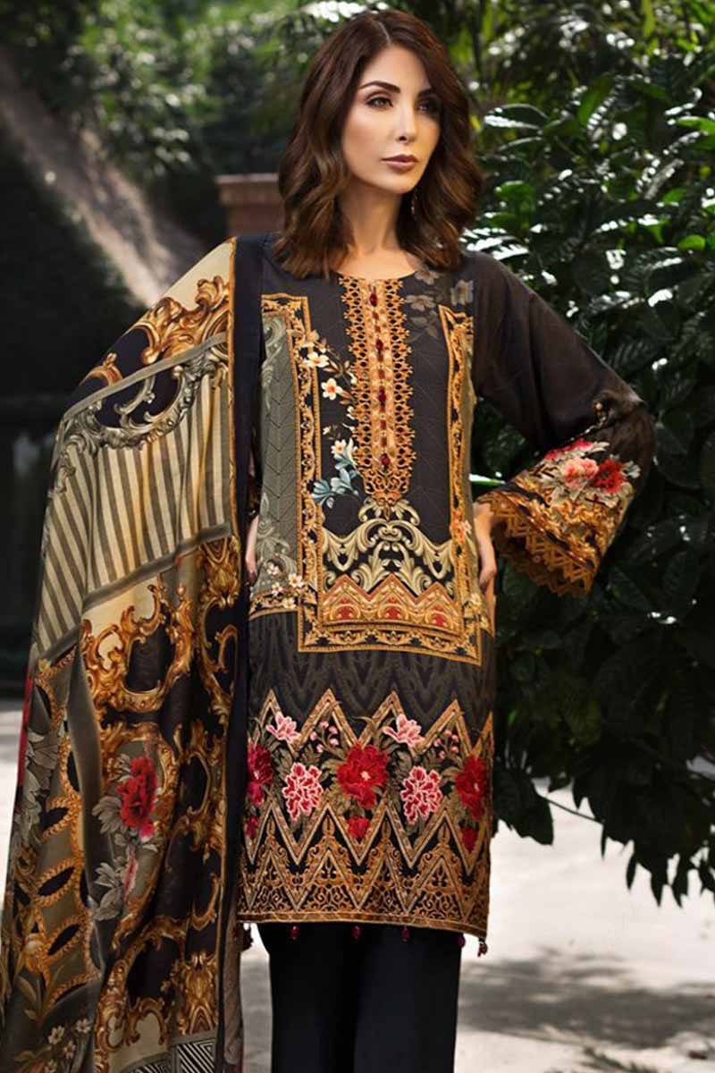 Buy Brown Linen Palazzo Pant Suit With Printed Work Online - LSTV02412 ...