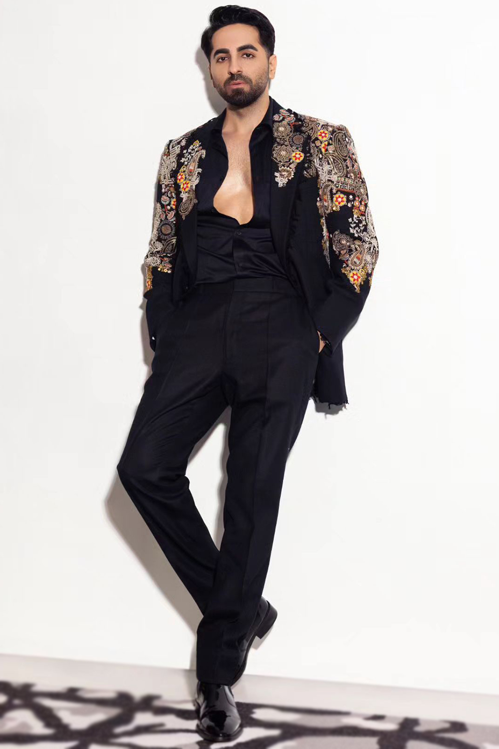 Coat Pant Printed Blazer Coat Satin Printed Jacket And Pant Set