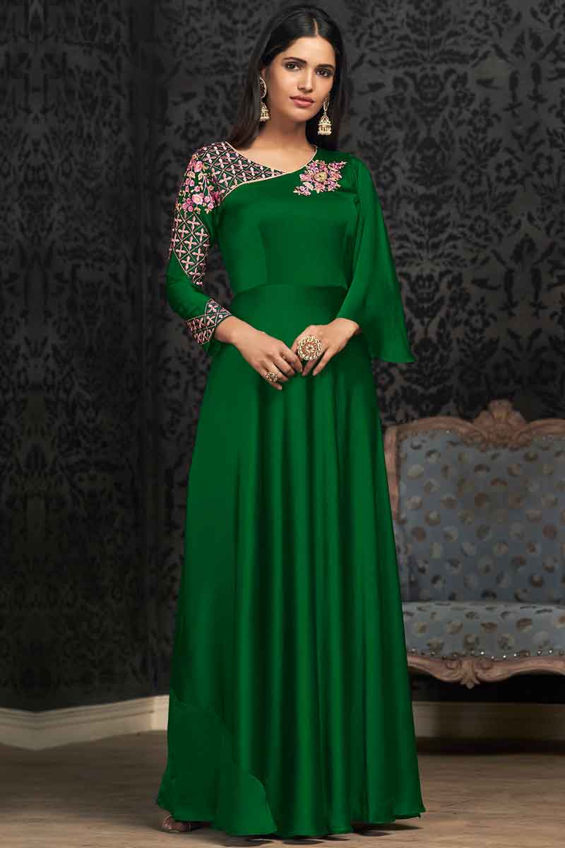 Party wear anarkali gown best sale