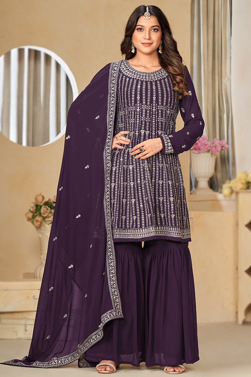 Frock style sharara best sale