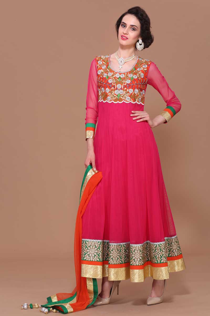 Beautiful long churidar best sale