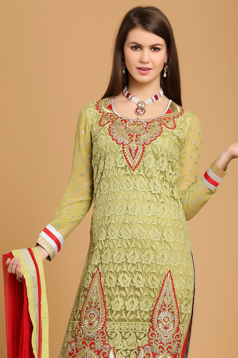 new model net churidar designs