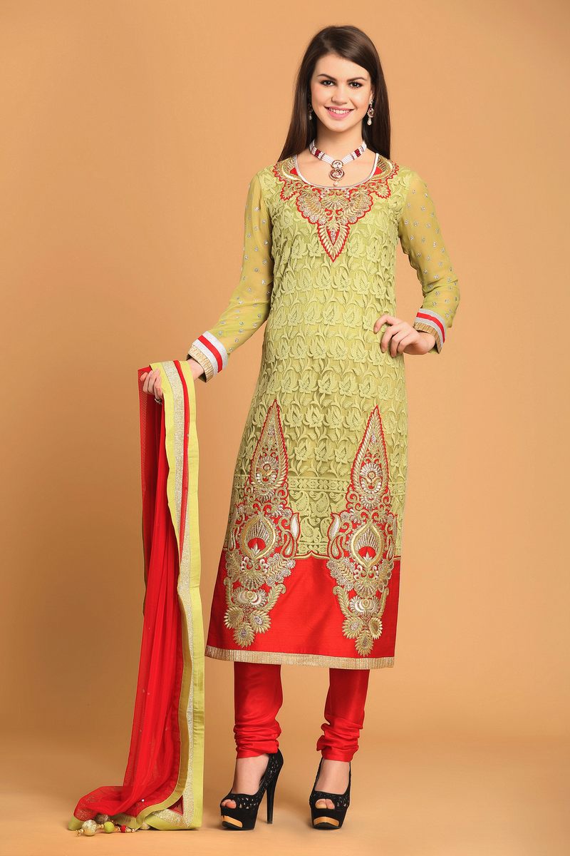 new model net churidar designs