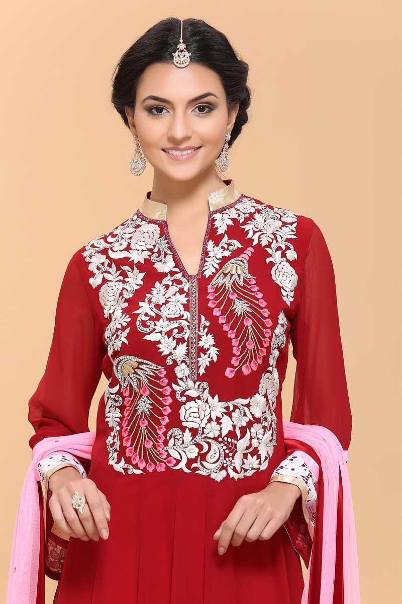 chiffon suits designs