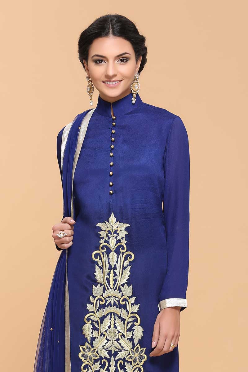 ladies crepe trouser suit