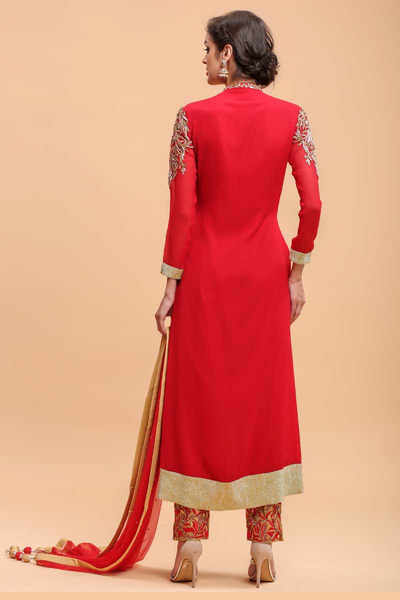 chiffon suit design