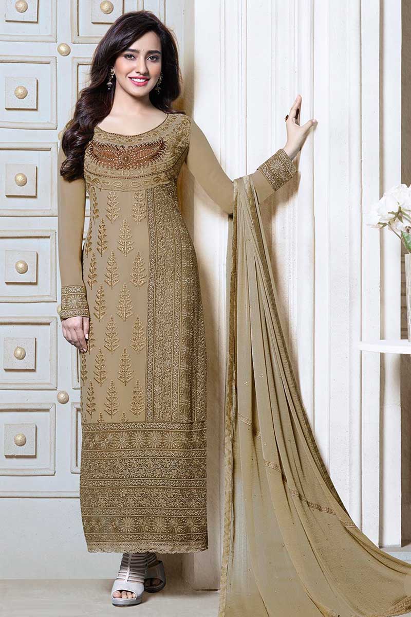 full sleeve churidar dress