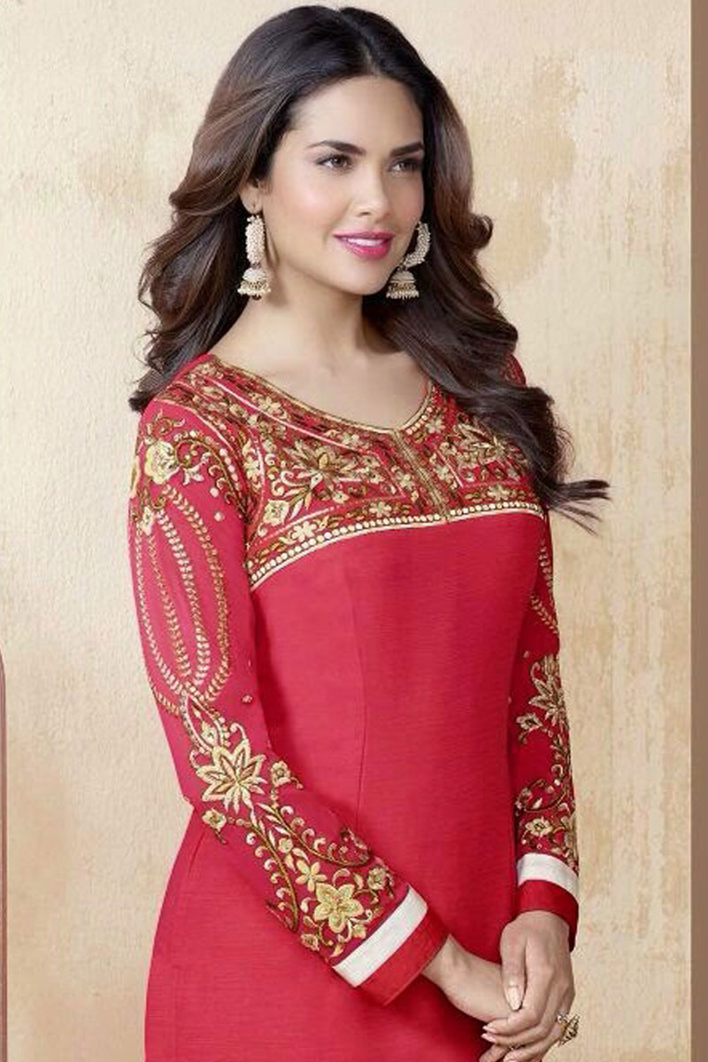 chiffon churidar model