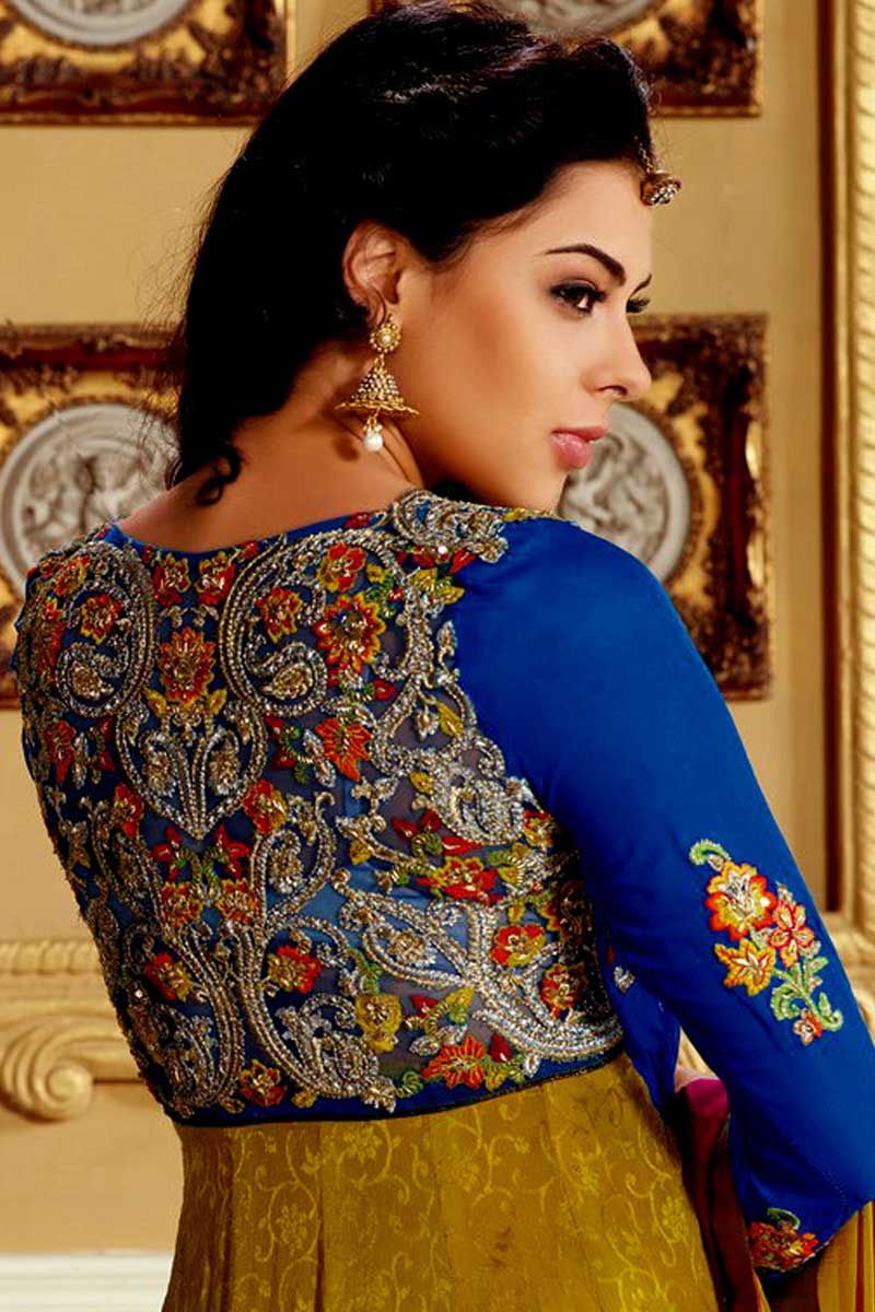 chiffon churidar designs
