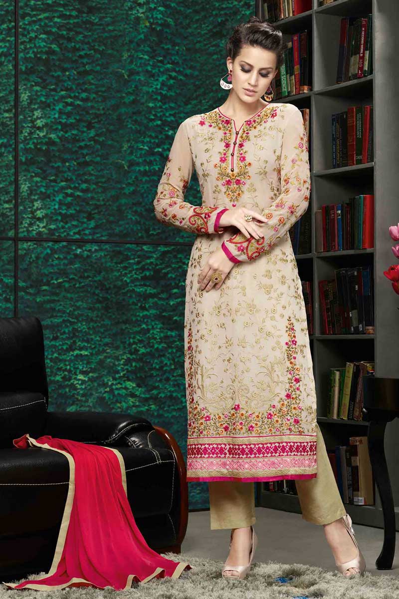 georgette suit kapda