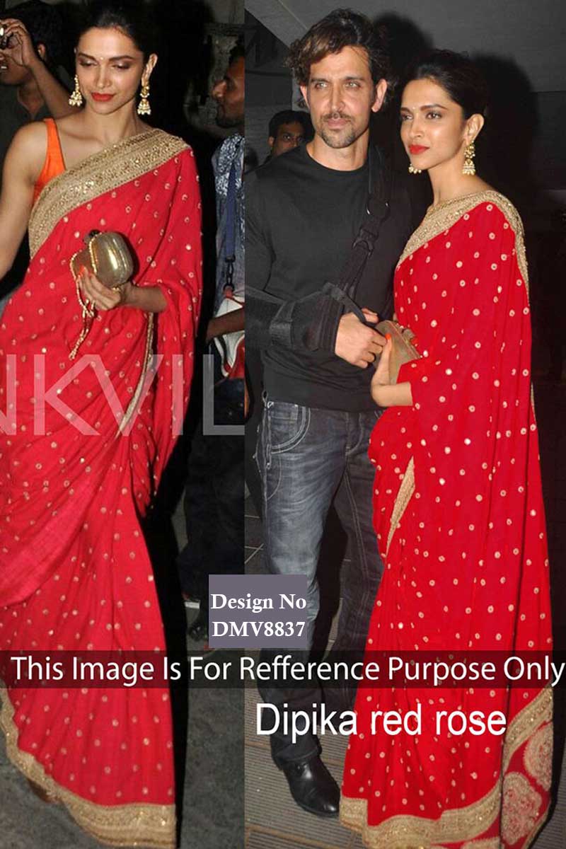 Deepika Padukone looking so stunning in Red Saree with Ranveer at Isha  Ambani Sangeet Ceremony - YouTube