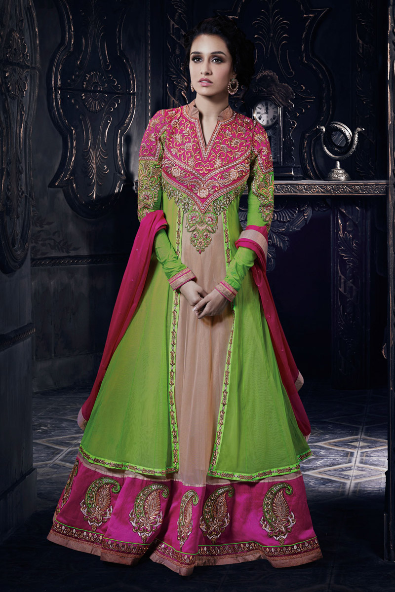 parrot green and pink suit