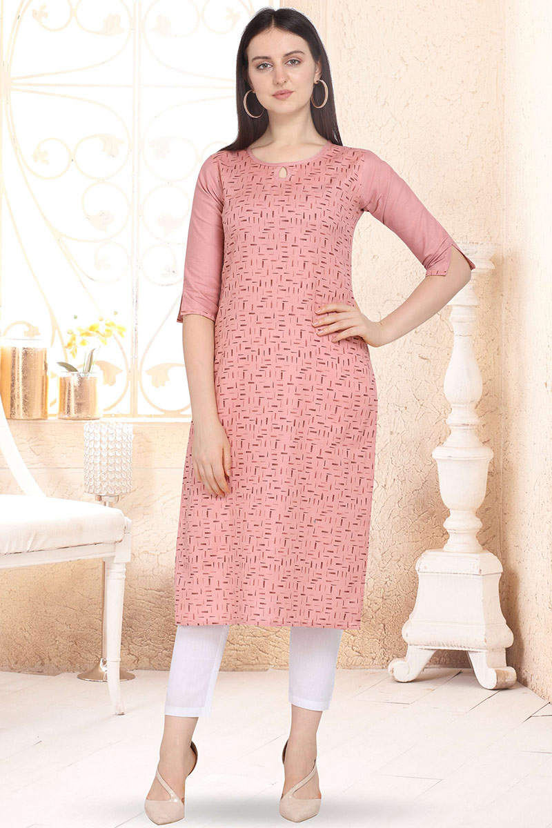 Long Straight Kurti With Cigarette Pants at Rs 450 | Straight Cut Printed  Salwar Suit in New Delhi | ID: 22658412591