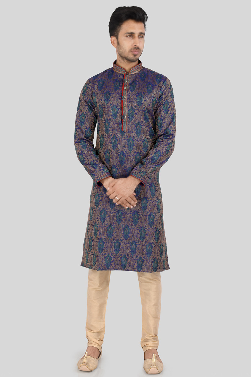 Buy Eid Special Men Multi Color Kurta Churidar Online MKPV0619